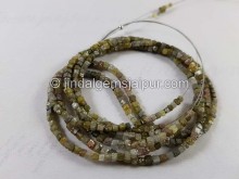 Fancy Color Rough Diamond Cube Beads